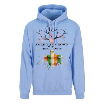 American Grown With Irish Roots Unisex Surf Hoodie