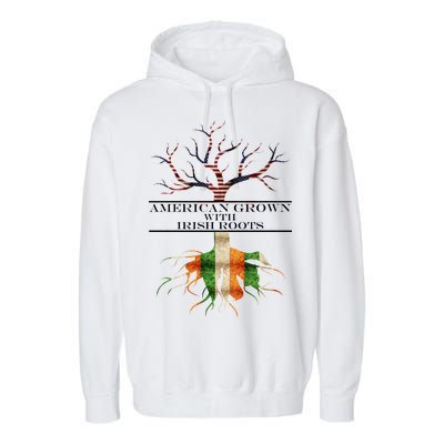 American Grown With Irish Roots Garment-Dyed Fleece Hoodie