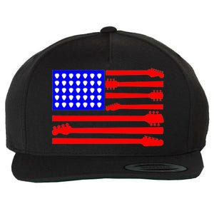 American Guitar Wool Snapback Cap