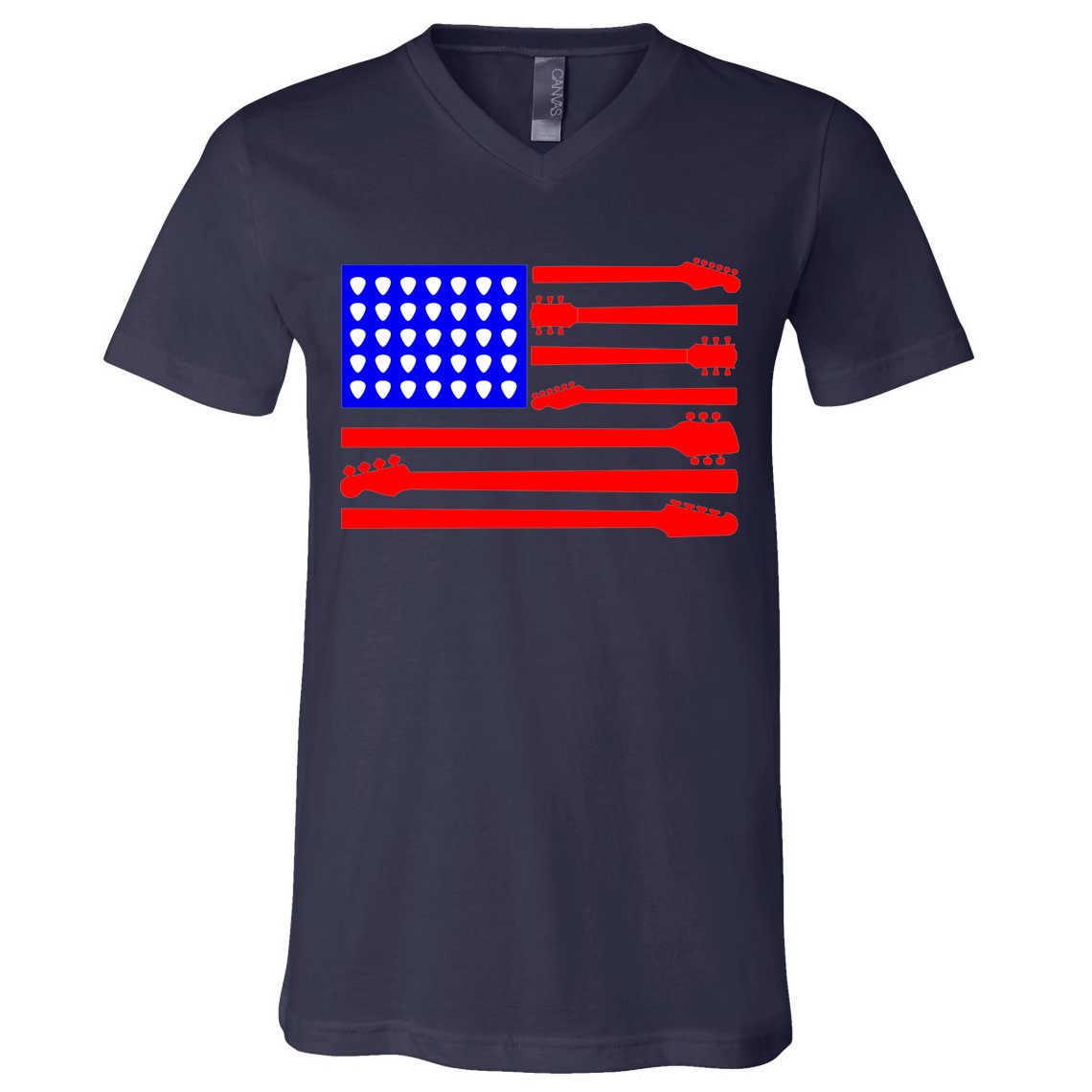 American Guitar V-Neck T-Shirt