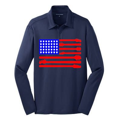 American Guitar Silk Touch Performance Long Sleeve Polo