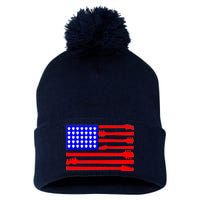 American Guitar Pom Pom 12in Knit Beanie