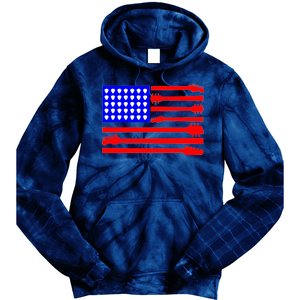 American Guitar Tie Dye Hoodie