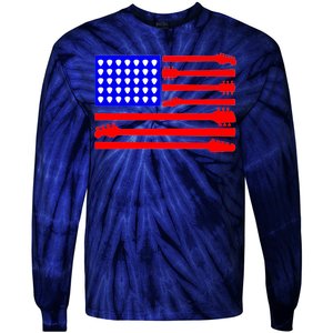 American Guitar Tie-Dye Long Sleeve Shirt