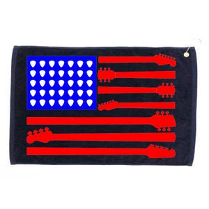 American Guitar Grommeted Golf Towel