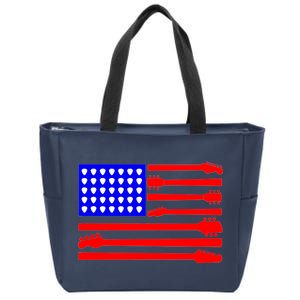 American Guitar Zip Tote Bag