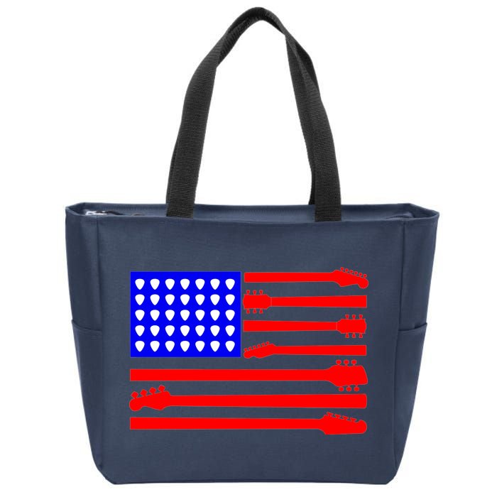 American Guitar Zip Tote Bag