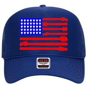 American Guitar High Crown Mesh Back Trucker Hat