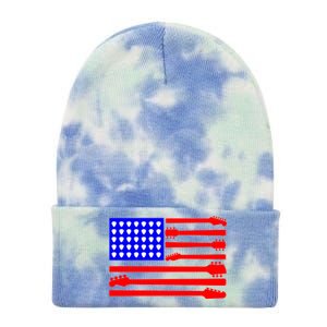 American Guitar Tie Dye 12in Knit Beanie