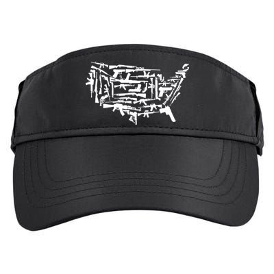 American Gun Map Adult Drive Performance Visor