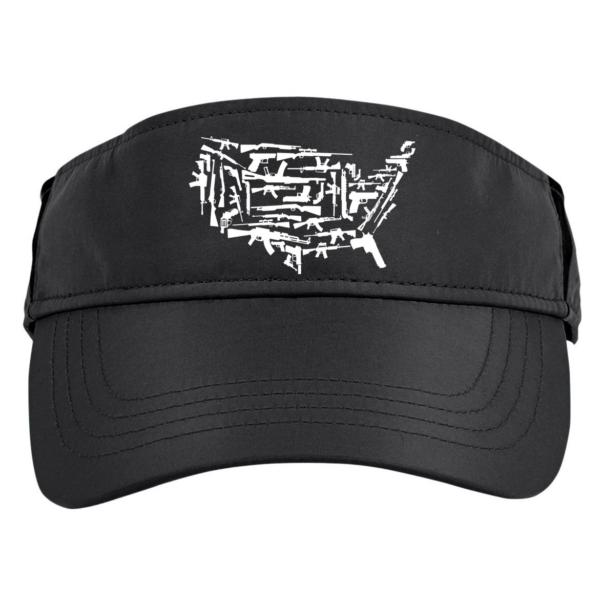 American Gun Map Adult Drive Performance Visor