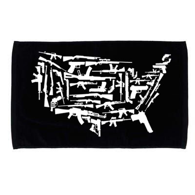 American Gun Map Microfiber Hand Towel