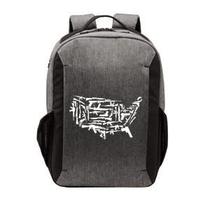 American Gun Map Vector Backpack