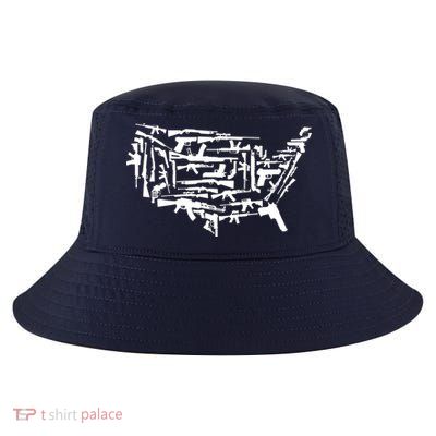American Gun Map Cool Comfort Performance Bucket Hat