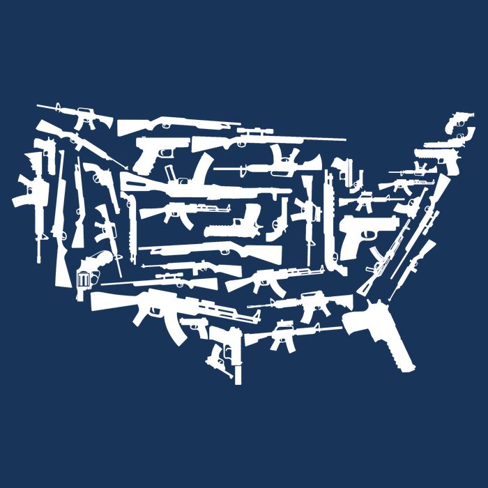 American Gun Map Cool Comfort Performance Bucket Hat