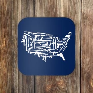 American Gun Map Coaster