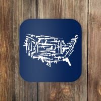 American Gun Map Coaster