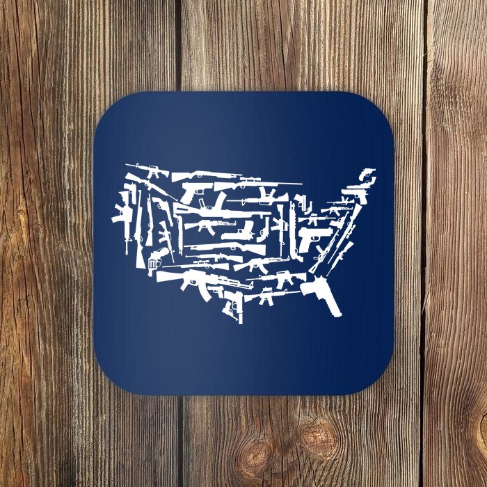 American Gun Map Coaster