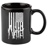 American Guns 11oz C Handle Ceramic Mug