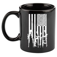 American Guns 11oz C Handle Ceramic Mug