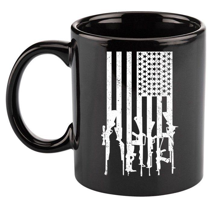 American Guns 11oz C Handle Ceramic Mug