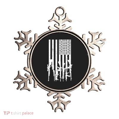 American Guns Metallic Star Ornament