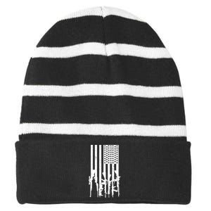 American Guns Striped Beanie with Solid Band