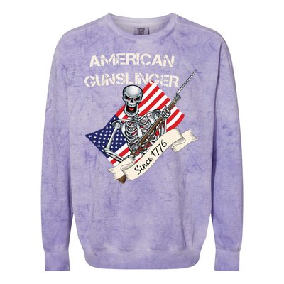 American Gunslinger Since 1776 Colorblast Crewneck Sweatshirt