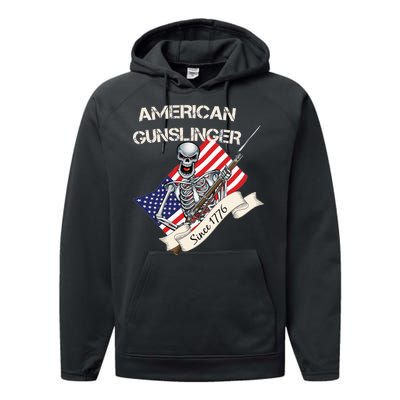 American Gunslinger Since 1776 Performance Fleece Hoodie