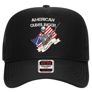 American Gunslinger Since 1776 High Crown Mesh Back Trucker Hat