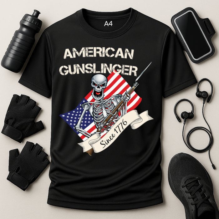 American Gunslinger Since 1776 Cooling Performance Crew T-Shirt
