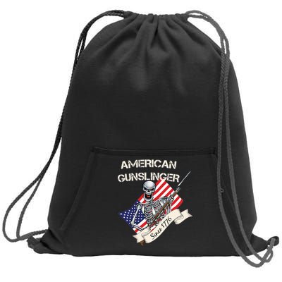 American Gunslinger Since 1776 Sweatshirt Cinch Pack Bag