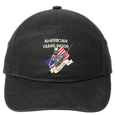 American Gunslinger Since 1776 7-Panel Snapback Hat