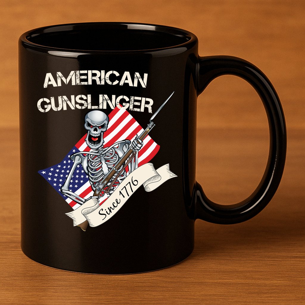 American Gunslinger Since 1776 11oz C Handle Ceramic Mug