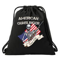 American Gunslinger Since 1776 Drawstring Bag