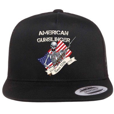 American Gunslinger Since 1776 Flat Bill Trucker Hat