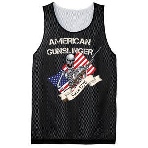 American Gunslinger Since 1776 Mesh Reversible Basketball Jersey Tank