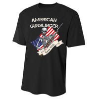 American Gunslinger Since 1776 Performance Sprint T-Shirt