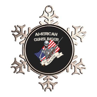 American Gunslinger Since 1776 Metallic Star Ornament