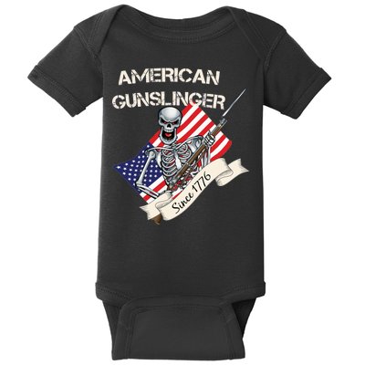 American Gunslinger Since 1776 Baby Bodysuit