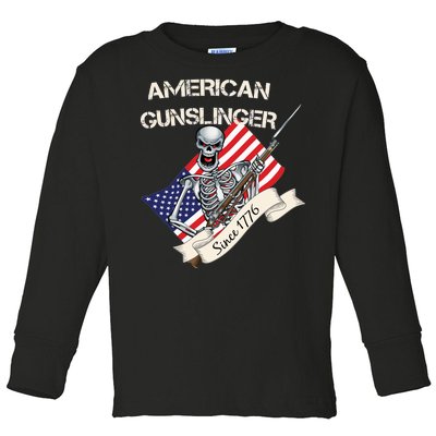 American Gunslinger Since 1776 Toddler Long Sleeve Shirt