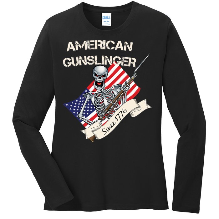 American Gunslinger Since 1776 Ladies Long Sleeve Shirt