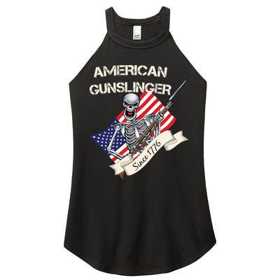 American Gunslinger Since 1776 Women's Perfect Tri Rocker Tank
