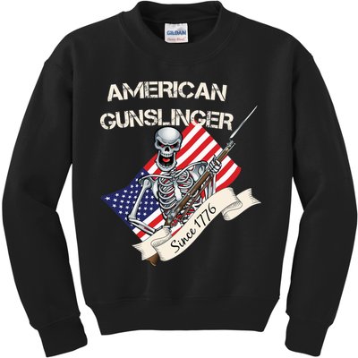 American Gunslinger Since 1776 Kids Sweatshirt