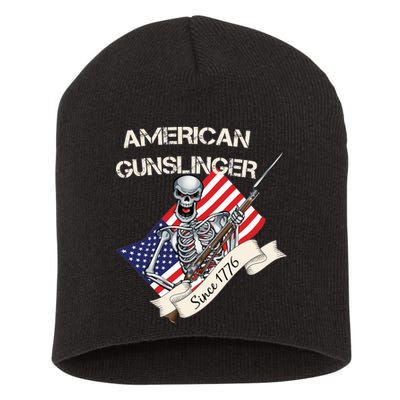 American Gunslinger Since 1776 Short Acrylic Beanie