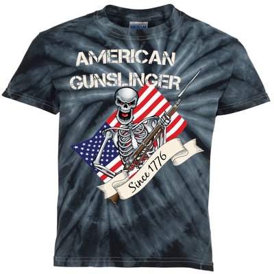 American Gunslinger Since 1776 Kids Tie-Dye T-Shirt