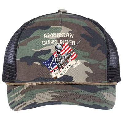 American Gunslinger Since 1776 Retro Rope Trucker Hat Cap