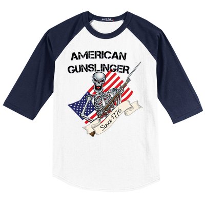 American Gunslinger Since 1776 Baseball Sleeve Shirt