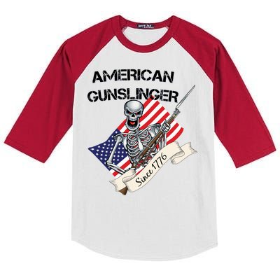 American Gunslinger Since 1776 Kids Colorblock Raglan Jersey