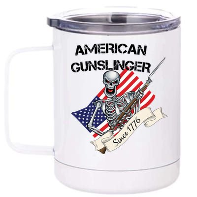 American Gunslinger Since 1776 12 oz Stainless Steel Tumbler Cup